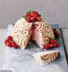 Dates, walnuts and honey combine to make a cake which is rich in flavour and yet surprisingly easy let them eat cake. James Martin S Cream Of The Country Strawberry And Raspberry Charlotte Royale Daily Mail Online
