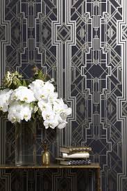 Great Gatsby Black And Gold Art Deco Wallpaper The Great Gatsby Iconic Art Deco Wallpaper Design Wallcovering Glamorous Feature Wall 1920s Art Deco Wallpaper Art Deco Interior Art Deco Interior Design