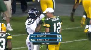 True superfan of marshawn lynch?? Marshawn Lynch Gave Aaron Rodgers A Bear Hug And Tickled His Mustache For The Win