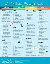 Get A Quick List Of All The Holidays Important Events And Special Days In 2018 To Help Y Marketing Planning Calendar Planning Calendar Social Media Challenges