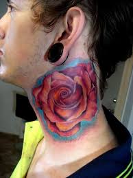 Check spelling or type a new query. Realistic Red Rose Tattoo On Side Neck