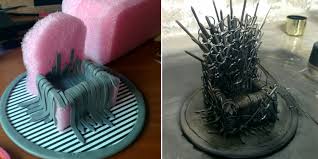 Throne chair wholesale furniture store near me. Game Of Phones Girl Makes A Mini Diy Iron Throne Stand For Her Phone Bored Panda