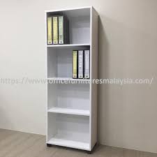 File cabinets can help to eliminate clutter on your desk to provide a professional workspace, and they can be used to store and keep your files in. Fully White 4 Tier Open Shelves Office Filing Rack Cabinet
