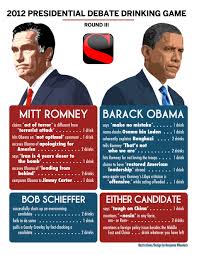2012 Presidential Debate Drinking Game Debate Drinking Game Drinking Games Presidential Debate