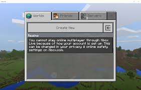 Network or same server ,but i play with my friend normally with xbox live . Mcpe 29304 You Cannot Play Online Multiplayer Through Xbox Live Because Of How Your Account Is Set Up Jira