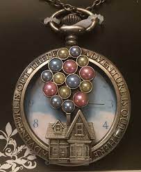 Disney Pixar Up Balloons House Adventure Is Out There Pocket Watch Necklace See This Great Product This Is Pocket Watch Necklace Up Balloons Balloon House