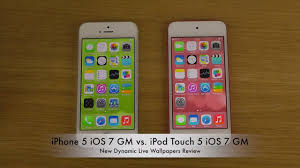 iphone 5 ios 7 gm vs ipod touch 5 ios