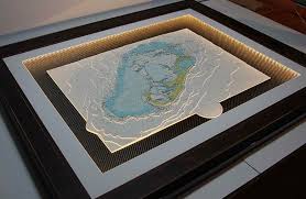 Nautical Chart Picture Frames