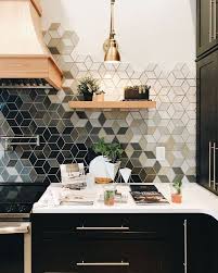 geometric ombre kitchen tile new