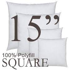 The pillow insert shows it's 20x20, is this not the correct size you're ordering? Square 15 X15 Polyfill Pillow Insert From Pillow Decor