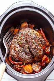 Garlic Balsamic Slow Cooker Pork Shoulder Slow Cooker Pork Shoulder Slow Roasted Pork Shoulder Pork Shoulder Roast Crock Pot