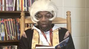 DeKalb school principal honors Inauguration Day in costume
