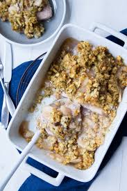 A whole meal in one pan. Easy Apple And Stuffing Pork Chop Bake Country Cleaver