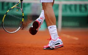 Debuting on the feet of the likes of rafael nadal, kyle edmond, karen khachanov and andrey rublev this month in australia, the new vapor cage 4 really blends the clean aesthetic and speed of the vapor line with the durability and stability of the cage line. Rafael Nadal Gets The Clay Out Of His Shoes During His Match Against Nicolas Almagro Nadal Tennis Tennis Rafael Nadal
