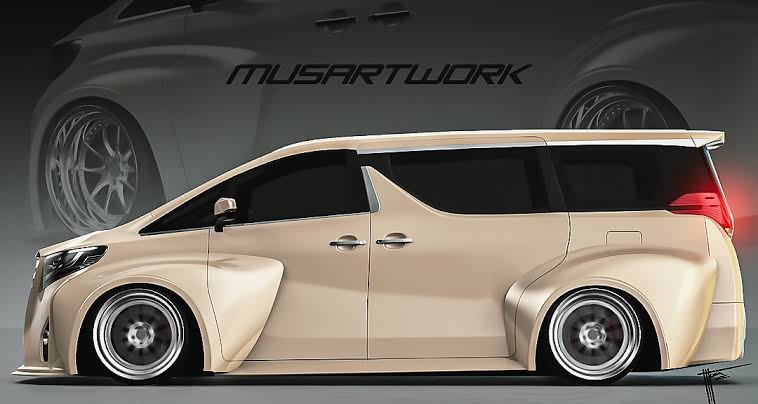 Aggressive widebody styling redefines the modern MPV, buatan AI