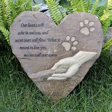 I wanted a unique headstone for a unique person. Izery Pet Memorial Stones Engraved Memorial Small Heart Garden Decoration Stone Garden Stepping Stone Pet Fo Pet Memorial Stones Memorial Stones Pet Memorials