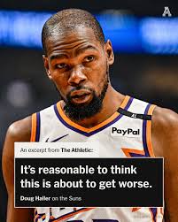 The Kevin Durant era in Phoenix is the most puzzling and frustrating in  Suns history. And it's likely nearing its final chapter.  https://www.nytimes.com/athletic/6119481/2025/02/06/suns-kevin-durant-trade-deadline-future/?utm_medium=social&utm_campaign  ...