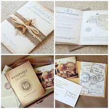 A Popular Trend For Destination Weddings Is Passport Themed Wedding Invitations Destination Wedding Invitations Passport Wedding Invitations Passport Wedding