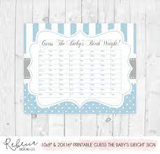 It is full of questions about the baby like gender, weight, eye color and more! Guess The Baby S Weight Baby Shower Game Guessing Game Baby Shower Game Baby Guesses Baby Predictions Printable Game Guess The Weight 106 Printable Baby Shower Games Weight Baby Baby Prediction