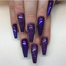 Maybe you would like to learn more about one of these? Stella S Favorite Gel Nails Purple Acrylic Nails Purple Glitter Nails Coffin Nails Designs