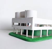Villa Savoye Miniature and Notre Dame Haut Scale Models ...