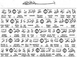 Naturally the place of this part should be the same as assigned to it in this surah of the quran, for after the coming down of the first revelation. Arti Perkata Q S Al Alaq 1 5 Brainly Co Id