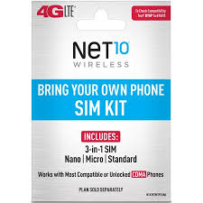 net10 bring your own phone sim kit verizon cdma compatible