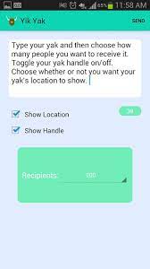 Want to share and enter handle codes? Yik Yak 4 10 Download Fur Android Apk Kostenlos