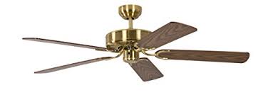 Best remote control ceiling fan without lights. Potkuri 52 Inch 132 Cm Reversible Ceiling Fan Without Lights In Satin Brass With Oak Blades And Pull Cord Buy Online In Botswana At Botswana Desertcart Com Productid 86772012