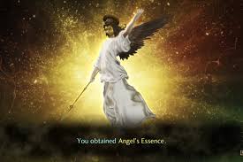 An character with wings and a halo. Smt V Essence Guide Polygon