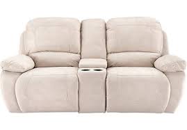 Scotts Valley Almond Power Reclining Console Loveseat At Rooms To Go 877 00 Could Need Repair More Often But In Microseude Love Seat Power Recliners Recliner