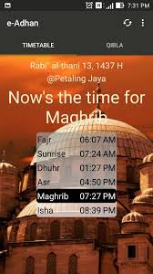 Dapatkan waktu shalat islami di petaling jaya. E Adhan Prayer Reminder For Android Apk Download