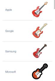 Apple's guitar emoji doesn't even have cumfucker pickups… unplayable…  switch to Samuel Sung for more toan ok? : r/guitarcirclejerk