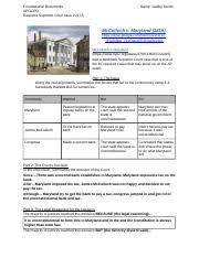 1 Mcculloch V Maryland 1819 1 Docx Foundational Documents Apgopo Required Supreme Court Case 2 Of 15 Name Gabby Genth Mcculloch V Maryland 1819 Course Hero