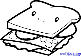 How To Draw A Sandwich Sandwich Step By Step Food Pop Culture Free Online Drawing Tutorial Added By Dawn Septembe Drawings Online Drawing Guided Drawing