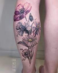 Lavaletatyou Tattoo Artist Based In Uk Daffodil Tattoo Poppy Flower Tattoo Dandelion Tattoo