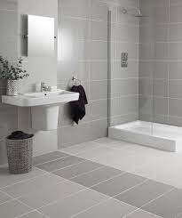 By keeping the walls and the vanity simple and neutral, the designer is able to experiment with the shower and floor tiles and create a load of visual interest with this starburst pattern. Bathroom Floor Tile Ideas Bathroomfloortile Rustic Bathroom Floor Tile Ideas Bathroom Floor Tile Bathroom Interior Design Grey Bathroom Floor Grey Bathrooms