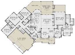 Lake house plans, floor plans & designs. House Plan 699 00258 Lake Front Plan 3 773 Square Feet 4 Bedrooms 4 5 Bathrooms House Construction Plan Beach House Plans House Plans