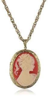 1928 Boutique Vintage Cameo Necklace Vintage Cameo Jewelry Romantic Jewellery Fine Fashion Jewelry