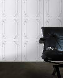 Louis Xv Vintage French Paneling Wallpaper Grey Wood Furniture Grey Vinyl Wallpaper Wallpaper And Tiles