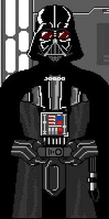 8 Bit Darth Vader Star Wars Art Star Wars Artwork Pixel Art