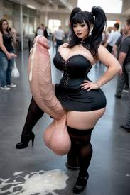 Full Body, Goth, Hyper Cock Futa AI Porn
