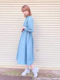 anownのシャツワンピース 丈感 aラインシルエットがすごく可愛いっ 羽織としても シャツワンピース ワンピース シャツ