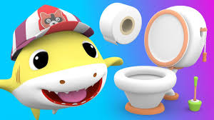 Adult Child Baby Shark Pinkfong Toilet Seat With Built In Kids Potty Training Plumbing Fixtures Com Home Garden