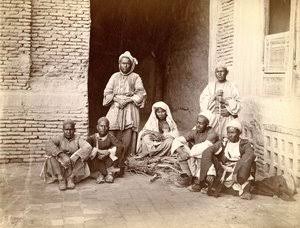 Groupe Munad Khani, 1879 | John Burke | Estampe d'art