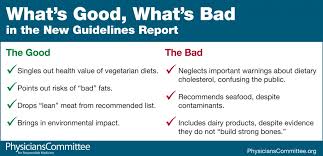 new dietary guidelines the good the bad and the downright