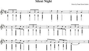Silent Night Tin Whistle Music Sheet In 2019 Tin Whistle