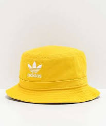 Adidas Washed Black Bucket Hat Adidas Originals Yellow White Bucket Hat Zumiez In 2020 Outfits With Hats Adidas Bucket Hat Bucket Hat Fashion