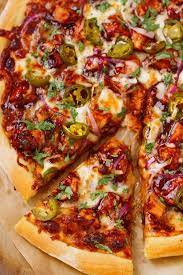 Bbq Chicken Pizza Recipe Little Spice Jar Recipe Chicken Pizza Recipes Bbq Chicken Pizza Bbq Chicken Pizza Recipe
