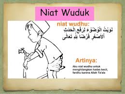 Syarat sahnya ada tiga sedangkan. Amali Wuduk